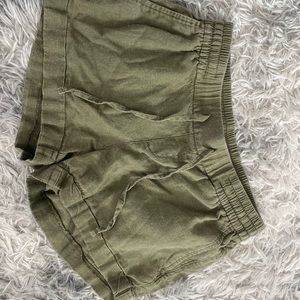 army green old navy shorts